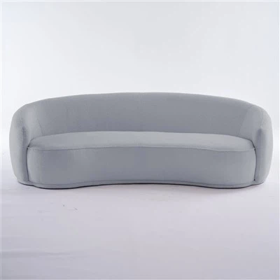 โซฟาเข้ามุมลินินสีเทา